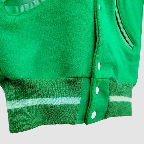 Varsity Letterman Jacket Girls Drill Dance Team Green Wool Alyssa Size Small - Picture 8 of 14
